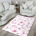 Pattern Print Sign Language Sillvela Area Rug