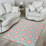 Pattern Print Sloth Sillvela Area Rug