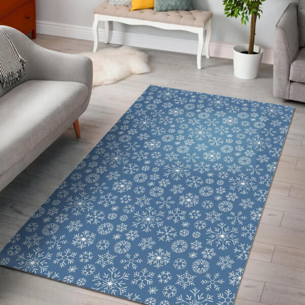 Pattern Print Snowflake Sillvela Area Rug