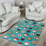 Pattern Print Sushi Sillvela Area Rug