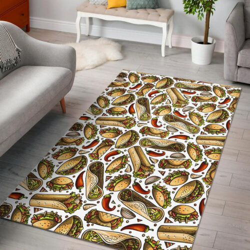 Pattern Print Taco Sillvela Area Rug