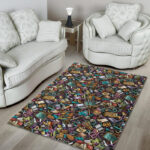 Pattern Print Teacher Sillvela Area Rug