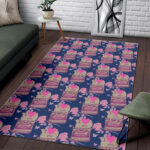 Pattern Typewriter Print Sillvela Area Rug