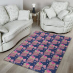 Pattern Typewriter Print Sillvela Area Rug