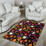 Peace Sign Hippie Sillvela Area Rug