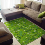 Pickle Cucumber Print Pattern Sillvela Area Rug