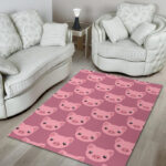 Pig Print Pattern Sillvela Area Rug
