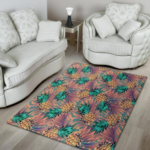 Pineapple Hawaiian Print Sillvela Area Rug
