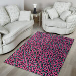 Pink Cheetah Sillvela Area Rug