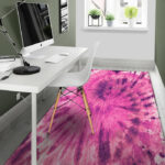 Pink Tie Dye Sillvela Area Rug