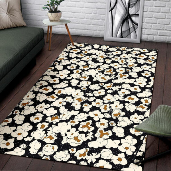 Popcorn Pattern Print Sillvela Area Rug