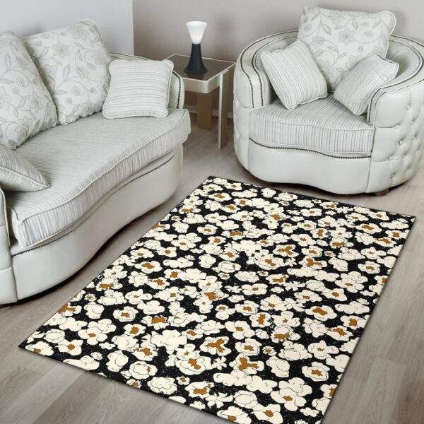 Popcorn Pattern Print Sillvela Area Rug