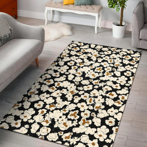 Popcorn Pattern Print Sillvela Area Rug