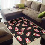 Popcorn Print Pattern Sillvela Area Rug