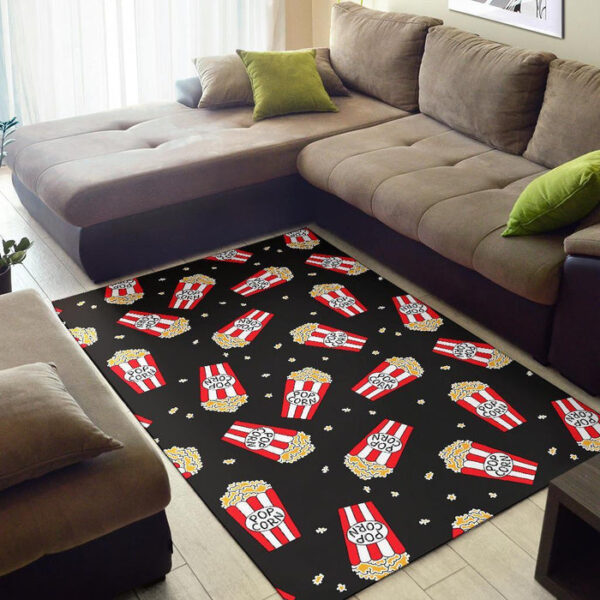 Popcorn Print Pattern Sillvela Area Rug