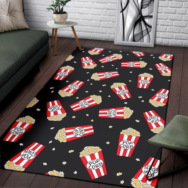 Popcorn Print Pattern Sillvela Area Rug