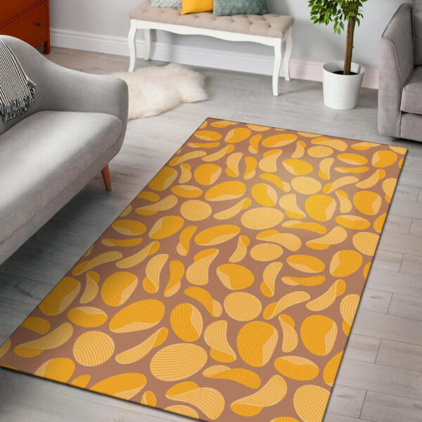 Potato Chip Pattern Print Sillvela Area Rug