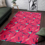 Print Pattern Hair Stylist Sillvela Area Rug