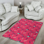 Print Pattern Hair Stylist Sillvela Area Rug