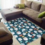 Print Pattern Monster Sillvela Area Rug