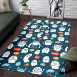 Print Pattern Monster Sillvela Area Rug