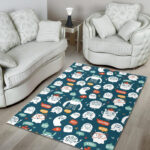 Print Pattern Monster Sillvela Area Rug
