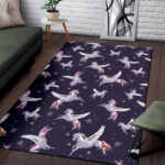 Print Pattern Unicorn Sillvela Area Rug