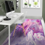 Purple Marble Sillvela Area Rug