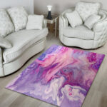 Purple Marble Sillvela Area Rug