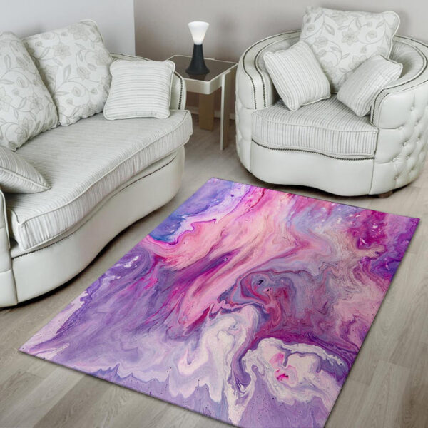 Purple Marble Sillvela Area Rug
