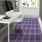 Purple Plaid Tartan Sillvela Area Rug