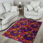 Purple Skull Sillvela Area Rug
