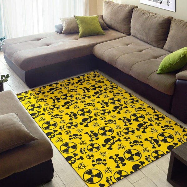 Radiation Print Pattern Sillvela Area Rug