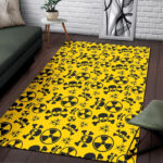 Radiation Print Pattern Sillvela Area Rug