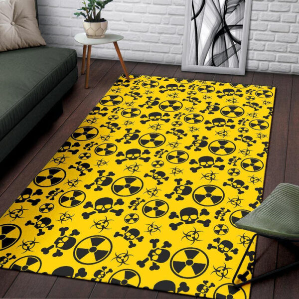 Radiation Print Pattern Sillvela Area Rug