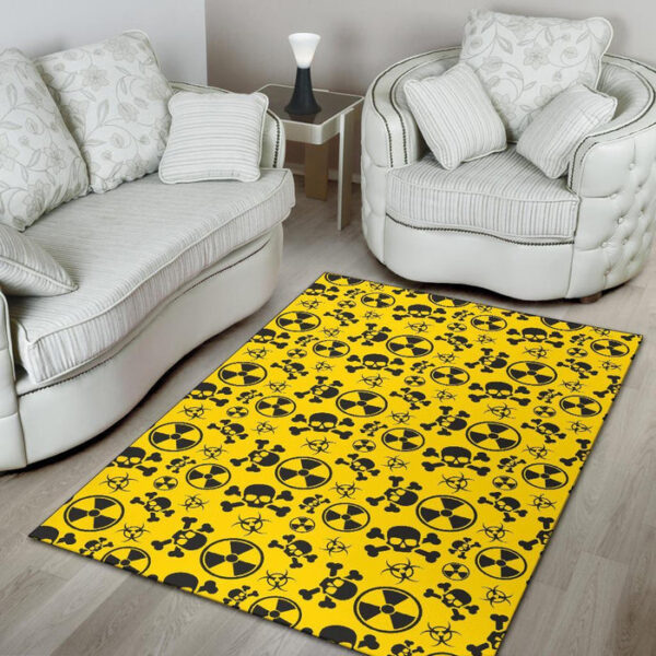 Radiation Print Pattern Sillvela Area Rug