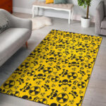 Radiation Print Pattern Sillvela Area Rug