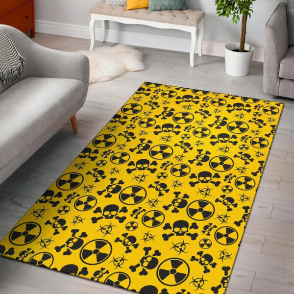 Radiation Print Pattern Sillvela Area Rug