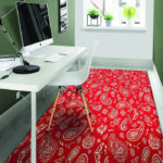 Red Bandana Sillvela Area Rug