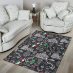 Rome Italy Pattern Print Sillvela Area Rug