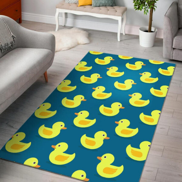 Rubber Duck Pattern Print Sillvela Area Rug