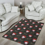 Scary Clown Print Pattern Sillvela Area Rug