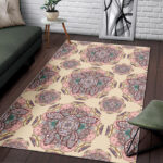 Sea Turtle Hawaiian Pattern Print Sillvela Area Rug