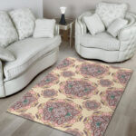 Sea Turtle Hawaiian Pattern Print Sillvela Area Rug