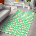 Sheep Goat Print Pattern Sillvela Area Rug