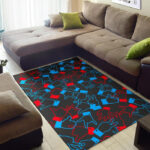 Sign Language Pattern Print Sillvela Area Rug