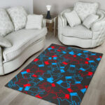 Sign Language Pattern Print Sillvela Area Rug