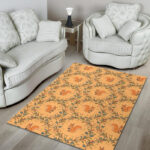 Squirrel Drawing Walnut Pattern Print Sillvela Area Rug