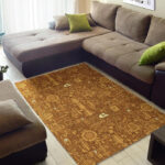 Steampunk Pattern Print Sillvela Area Rug