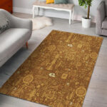 Steampunk Pattern Print Sillvela Area Rug